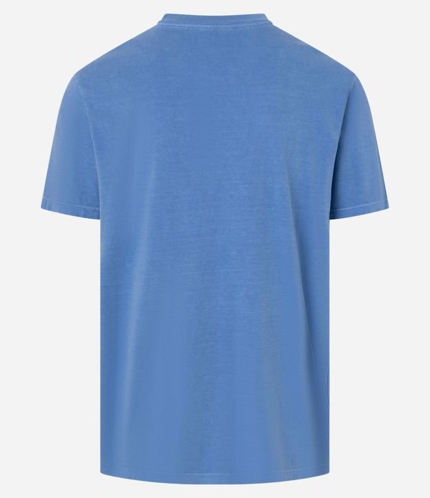 Remera Comfort en Algodón con Estampa Lettering Pasadena Desteñida 5