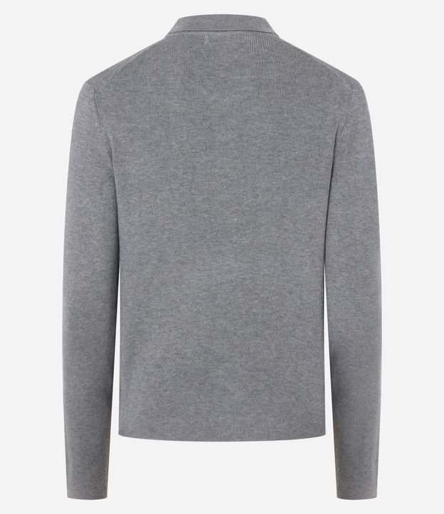 Blusa Manga Larga en Punto con Cuello Polo 9