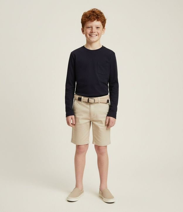 Remera Infantil Relaxed con Bolsillo Pequeño – Talle 5 a 14 años