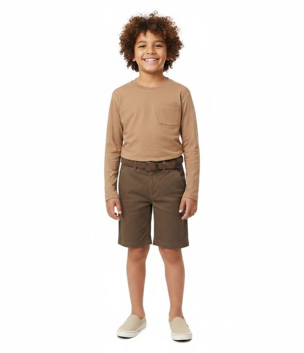 Remera Infantil Relaxed con Bolsillo Pequeño – Talle 5 a 14 años