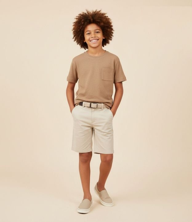 Remera Infantil Regula con Pequeño Bolsillo – Talle 5 a 14 años