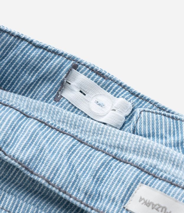 Pantalón Infantil Recta en Jeans con Estampa Rayada - Talle 5 a 14 años 5