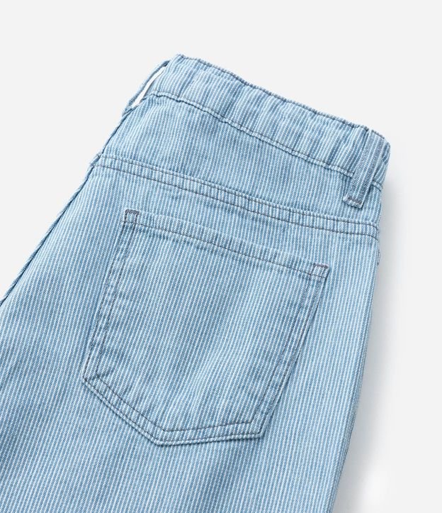 Pantalón Infantil Recta en Jeans con Estampa Rayada - Talle 5 a 14 años 7