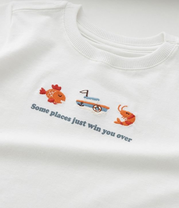 Remera Infantil con Estampa iconos del Mar - Talle 1 a 6 años 4