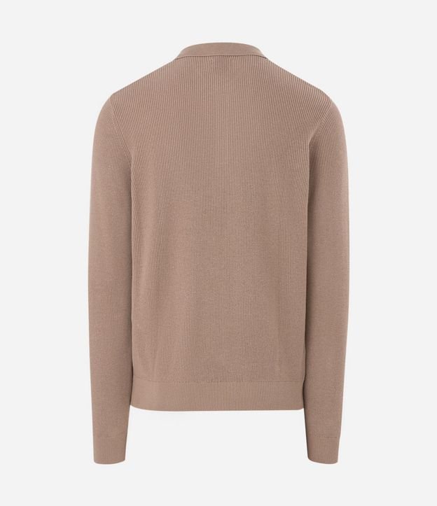 Suéter Texturizado con Cuello Polo 6