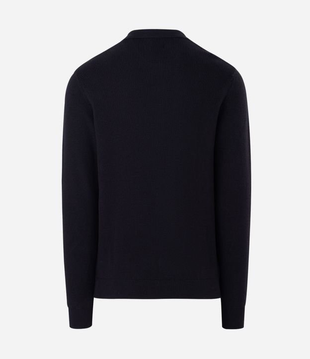 Suéter Texturizado con Cuello Polo 6