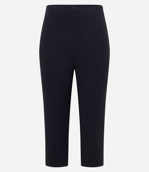 Pantalón Capri en Crepé con Pliegues 6