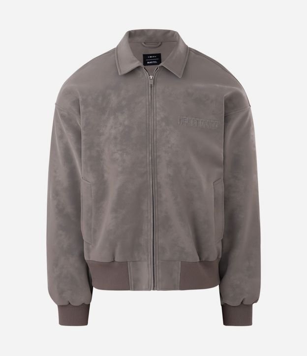 Campera PU Liso con Lettering Nevermore