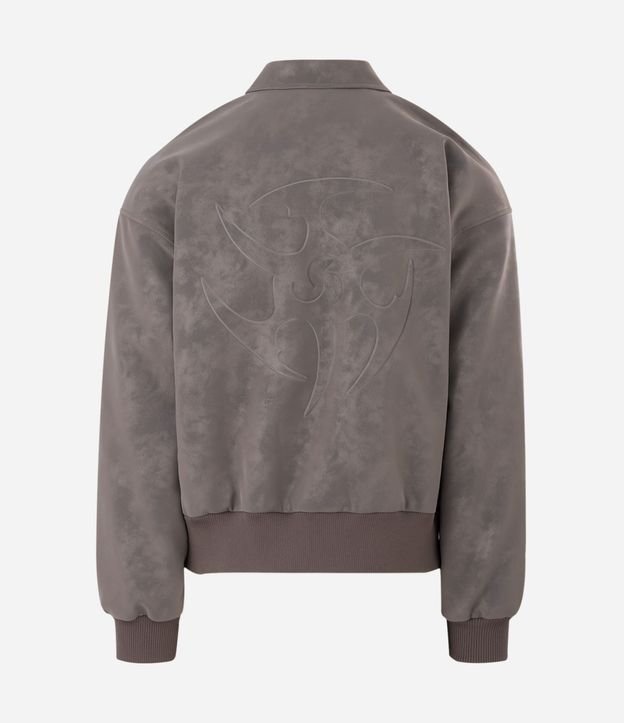 Campera PU Liso con Lettering Nevermore 7