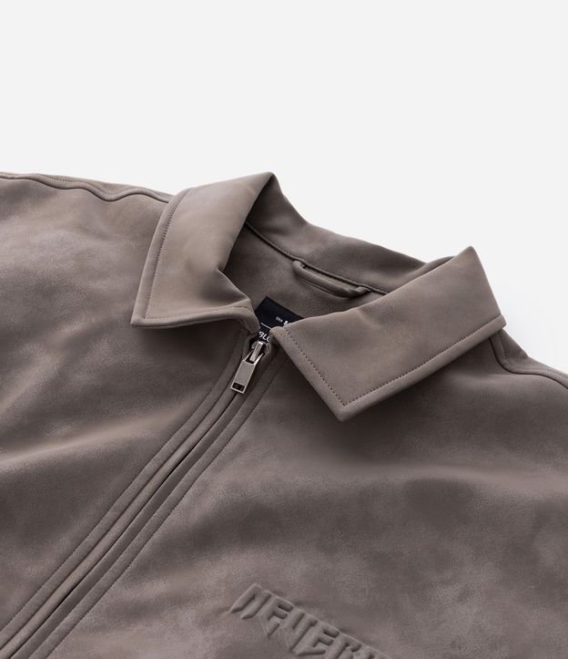 Campera PU Liso con Lettering Nevermore 10