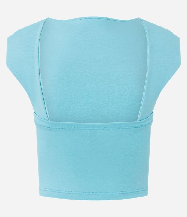 Blusa en Cotton con Escote Abierto en la Espalda 8