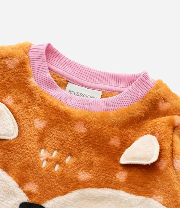 Pijama Infantil con Estampa de Zorro y Orejas 3D – Talle 2 a 4 años 8