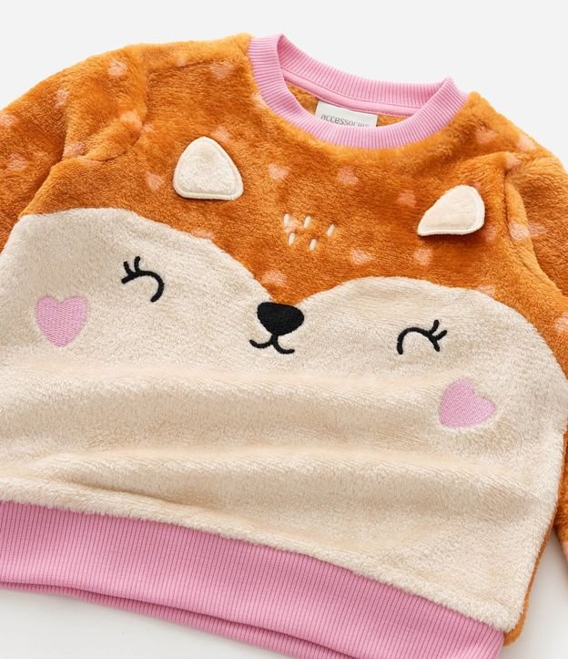 Pijama Infantil con Estampa de Zorro y Orejas 3D – Talle 2 a 4 años 10