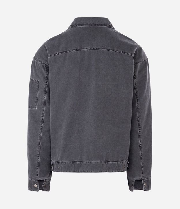 Chaqueta Denim con Cierre y Estampa Outlaw 2
