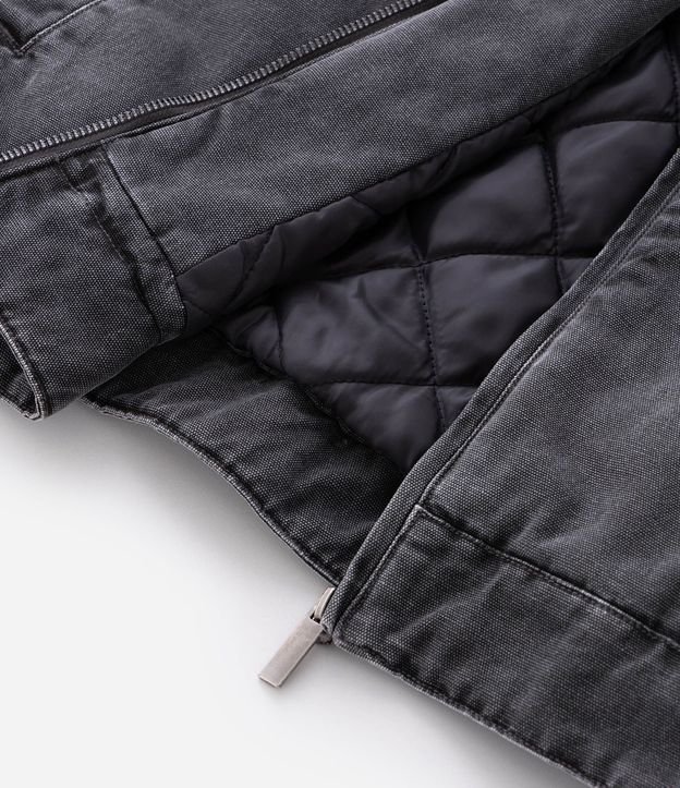Chaqueta Denim con Cierre y Estampa Outlaw 3