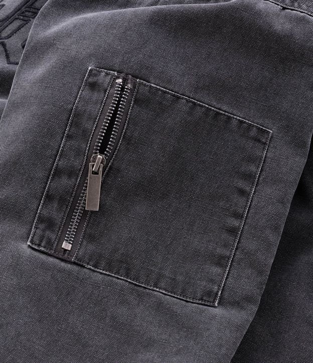 Chaqueta Denim con Cierre y Estampa Outlaw 7