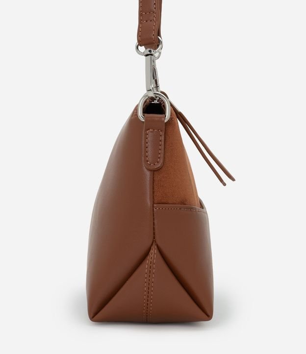 Cartera de Hombro Pequeña con Textura Aterciopelada 3