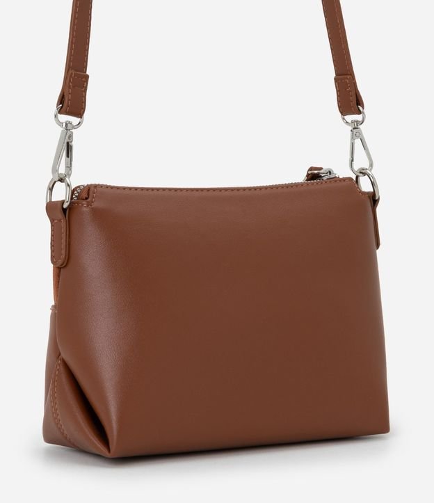 Cartera de Hombro Pequeña con Textura Aterciopelada 4