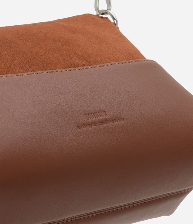 Cartera de Hombro Pequeña con Textura Aterciopelada 5