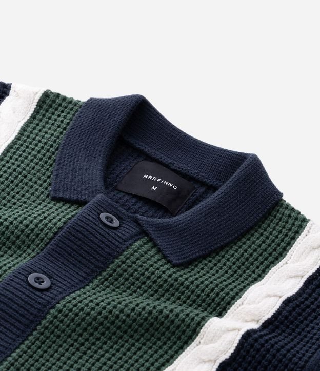 Cardigan en Efecto Punto con Cinto 9