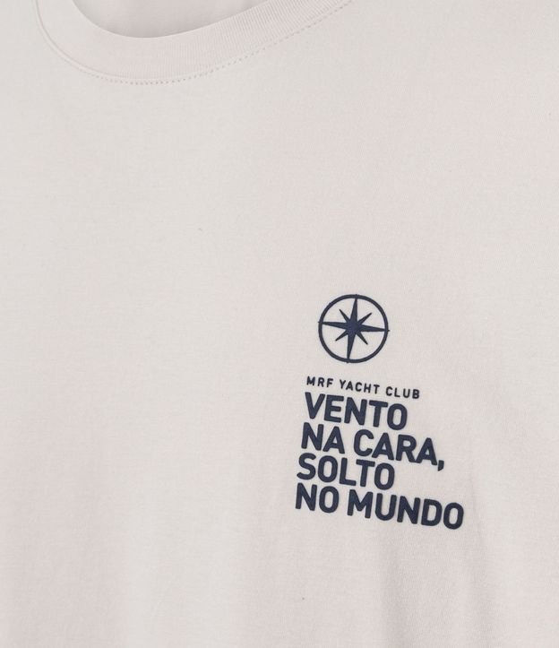 Remera Comfort en Algodón con Estampa Lettering al Frente 7