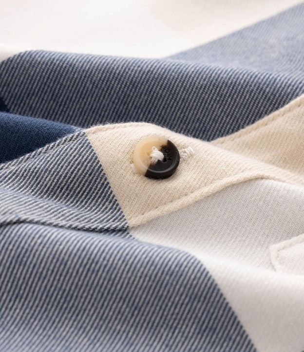 Camisa Infantil de Cuadros en Viscosa con Bolsillo Pequeño – Talle 1 a 6 años 4