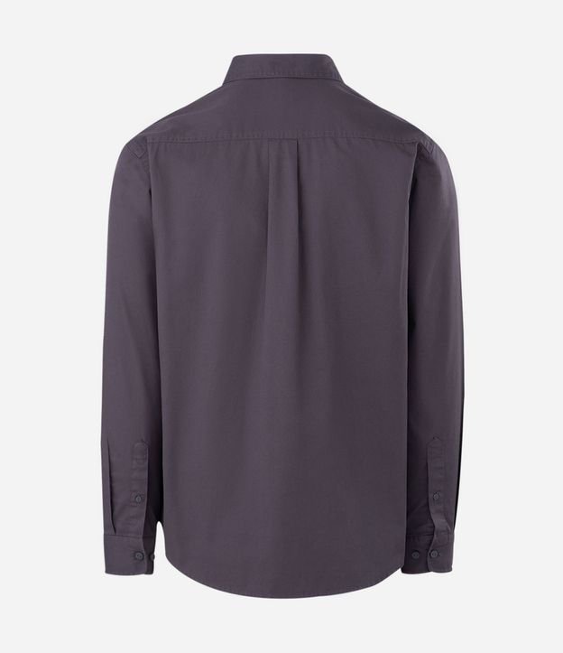 Camisa Manga Larga en Sarga con Bolsillos Delanteros 4