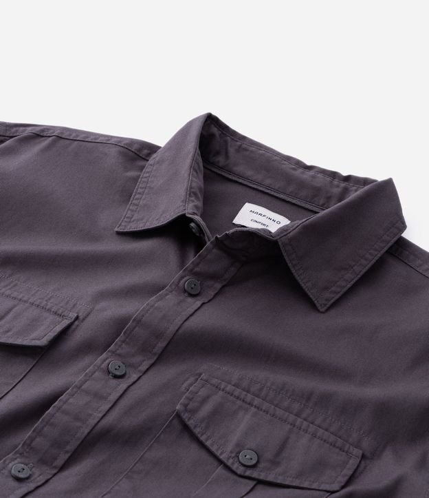 Camisa Manga Larga en Sarga con Bolsillos Delanteros 7