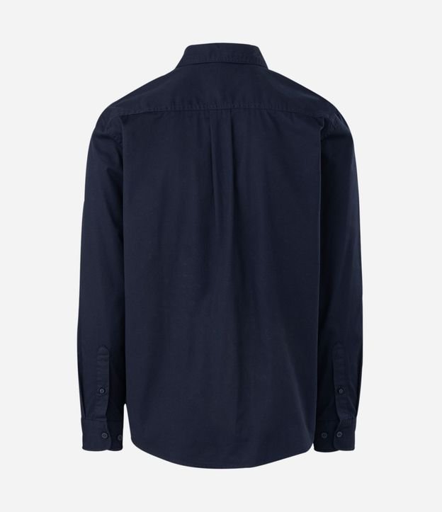 Camisa Manga Larga en Sarga con Bolsillos Delanteros 4