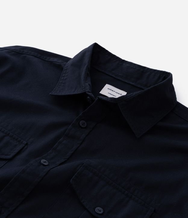 Camisa Manga Larga en Sarga con Bolsillos Delanteros 7