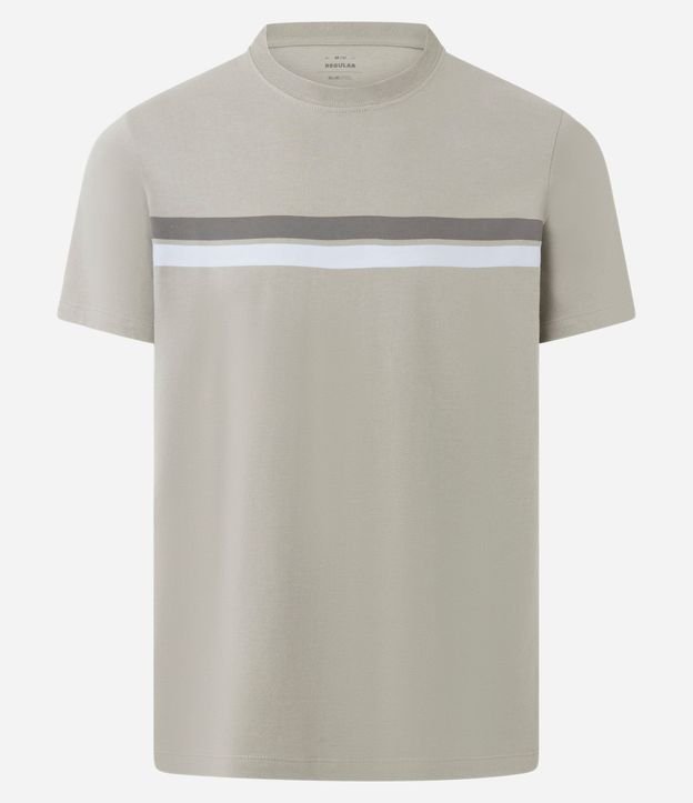 Remera Regular en Algodón con Rayas 6
