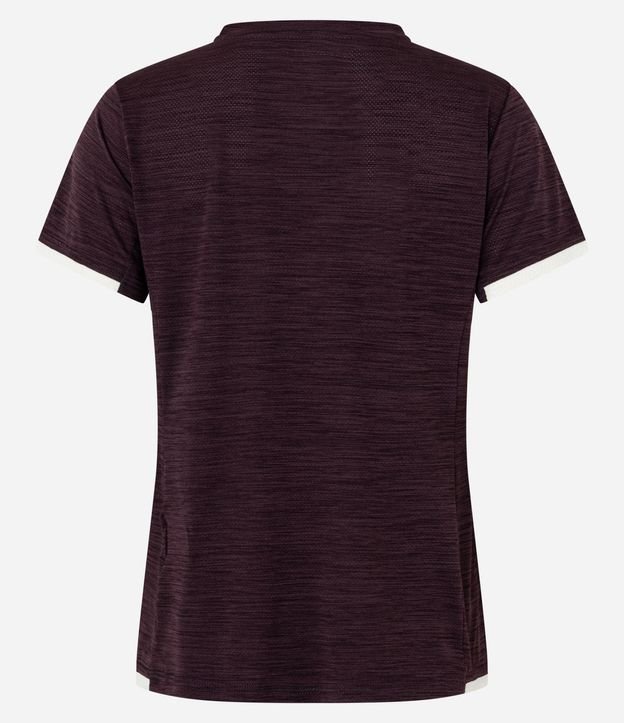 Remera Deportiva en Microfibra con Tecnologia Dry y Recorte Contrastante 5