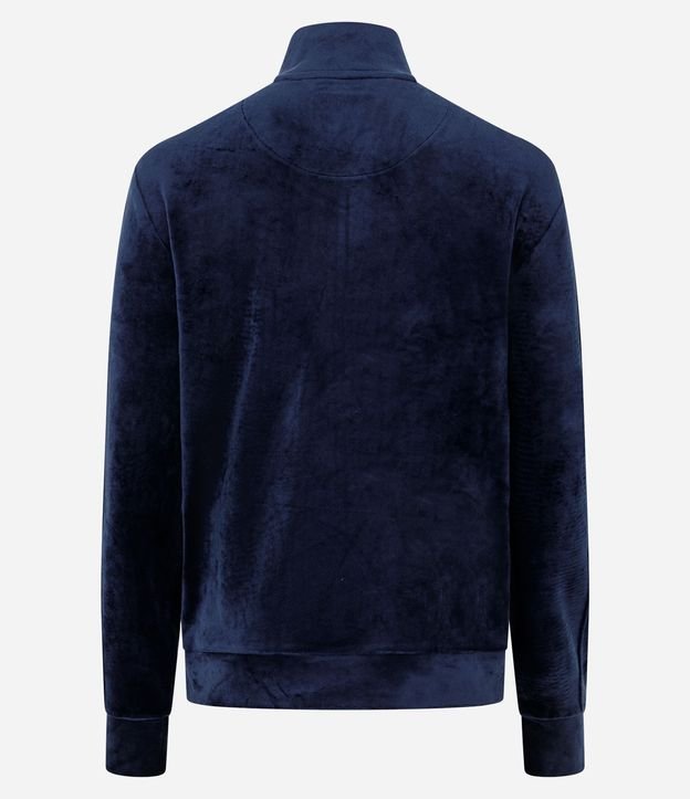 Campera Deportiva Plush con Cuello Alto y Cierre en Cremallera 6