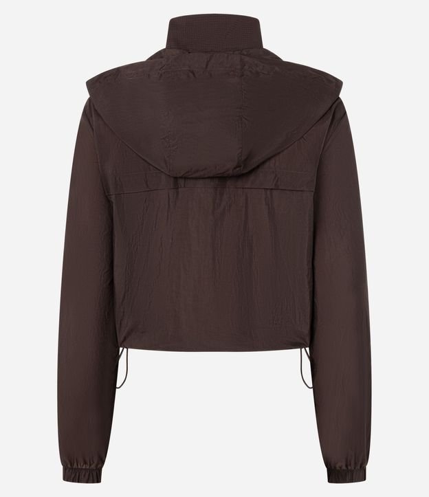 Campera Corta Viento Cropped Deportiva con Saco 2