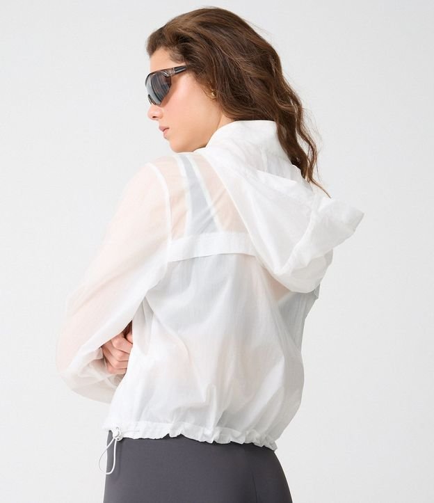 Campera Corta Viento Cropped Deportiva con Saco 3