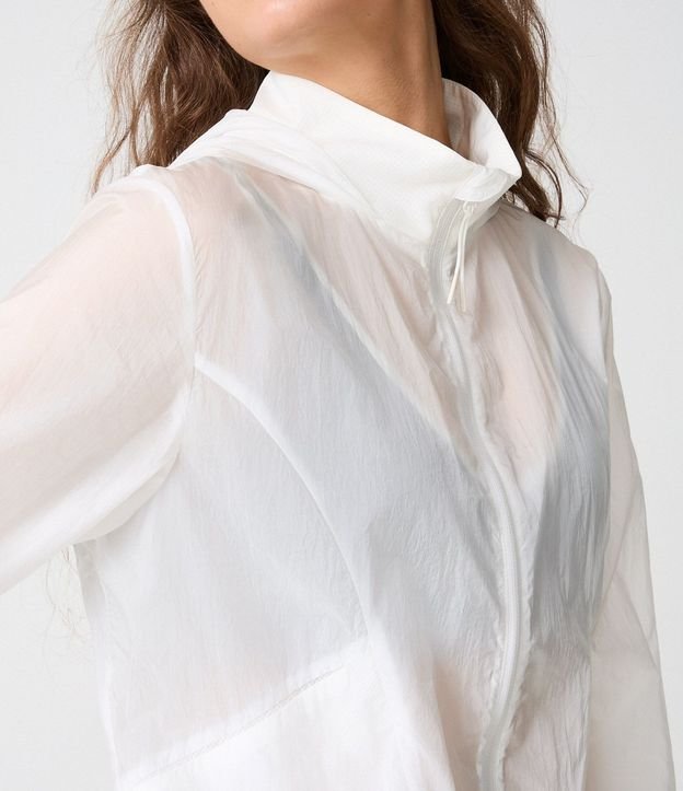Campera Corta Viento Cropped Deportiva con Saco 4