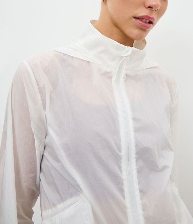 Campera Corta Viento Cropped Deportiva con Saco 3