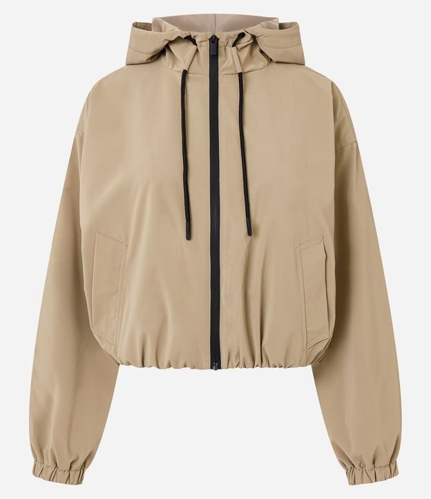 Campera Corta Vento Balonê con Capucha y Cremallera 2