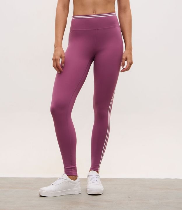Pantalón Legging Deportiva en Microfibra con Detalles Contrastantes 2
