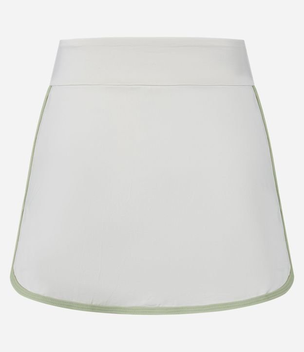 Short Pollera Deportivo con Cintura Elástica y Lateral Contrastante 7