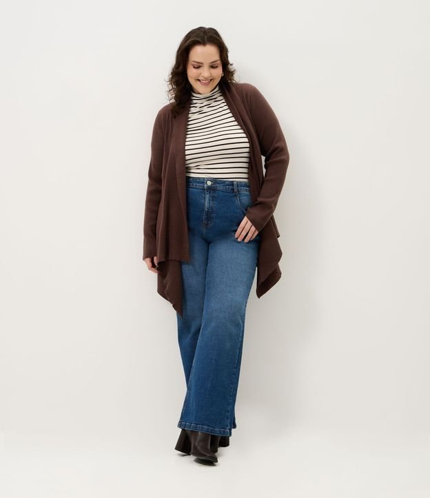 Cardigan Alargado en Punto con Puntas Curve & Plus Size 2