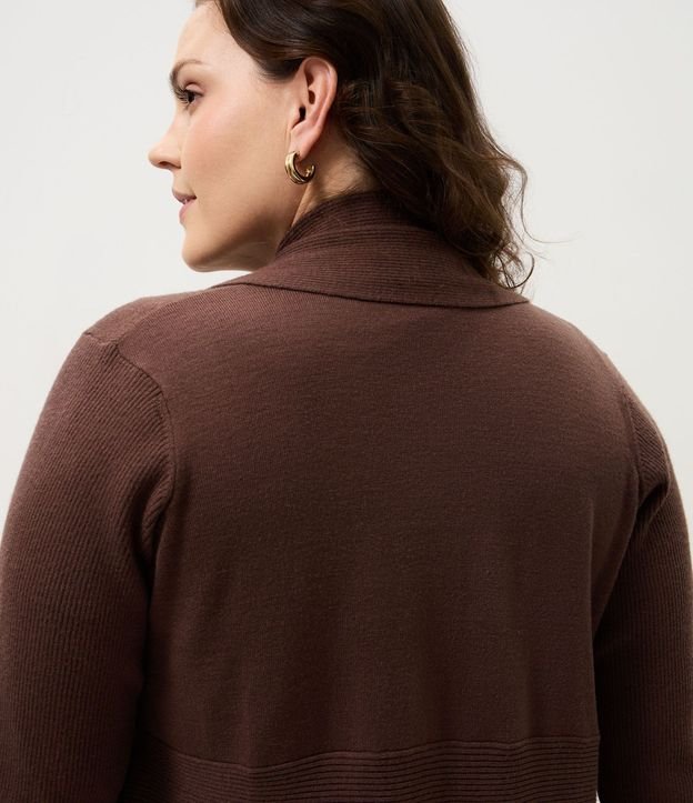 Cardigan Alargado en Punto con Puntas Curve & Plus Size 4
