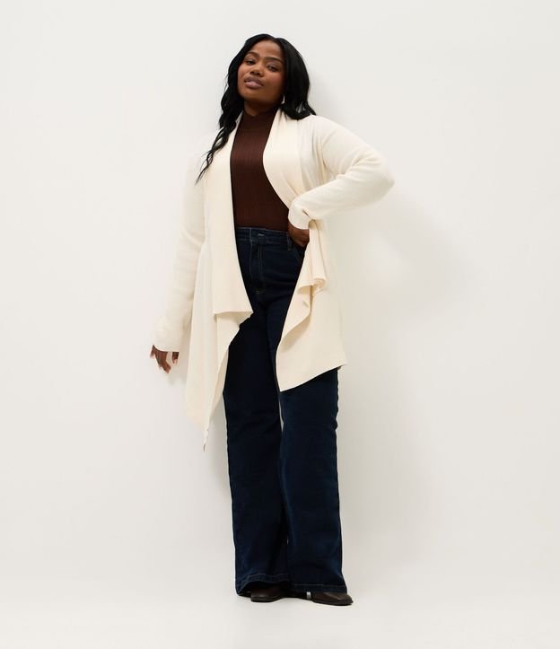 Cardigan Alargado en Punto con Puntas Curve & Plus Size 3