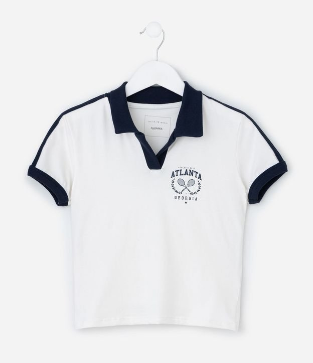 Blusa Infantil Baby Tee con Estampado College – Talle 5 a 14 años 2