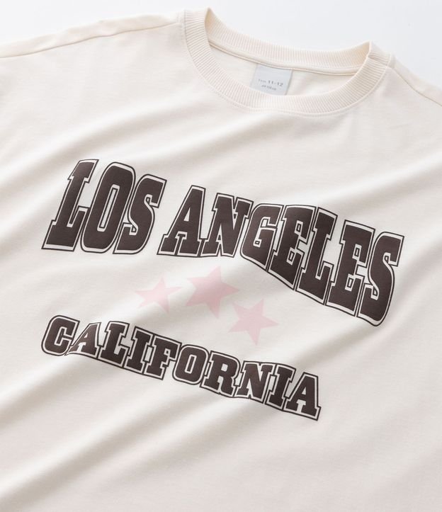 Remera Infantil Media Malla con Lettering Los Angeles – Talle 7 A 14 años 7