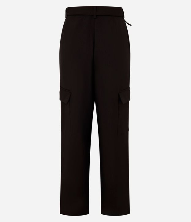 Pantalón de Sastrería con Cinturón y Bolsillos Cargo 6