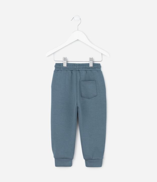 Pantalón Infantil Jogger en Microfibra con Cremallera y Tape - Talle 1 A 6 años 3