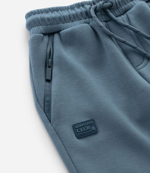 Pantalón Infantil Jogger en Microfibra con Cremallera y Tape - Talle 1 A 6 años 8