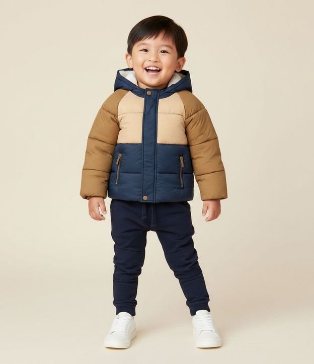 Campera Infantil Raglán con Capucha Forrada – Talle 1 a 5/6 años