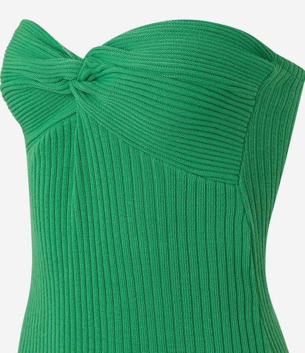 Vestido New Midi Sin Breteles en Punto con Torcido en el Busto 6